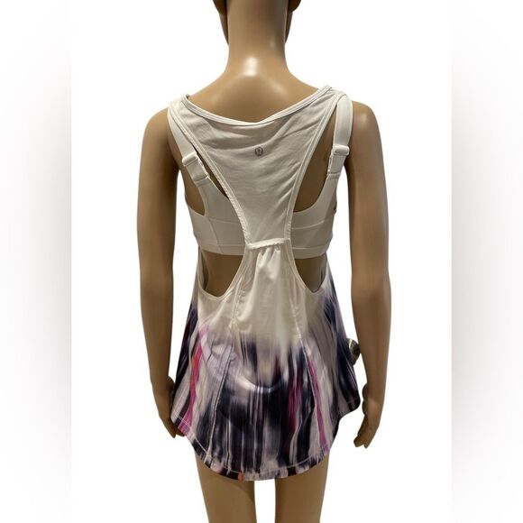 Lululemon Sleeveless White and Multicolor Tank Top size 8 - Picture 3 of 3